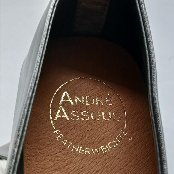 Andre Assous Nieve Womens Shoes Size 8M Silver Slip On Ballet Flats Quiet Luxury - Picture 6 of 10